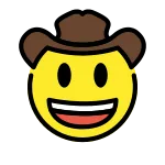 Cowboy Hat Face SVG Icon